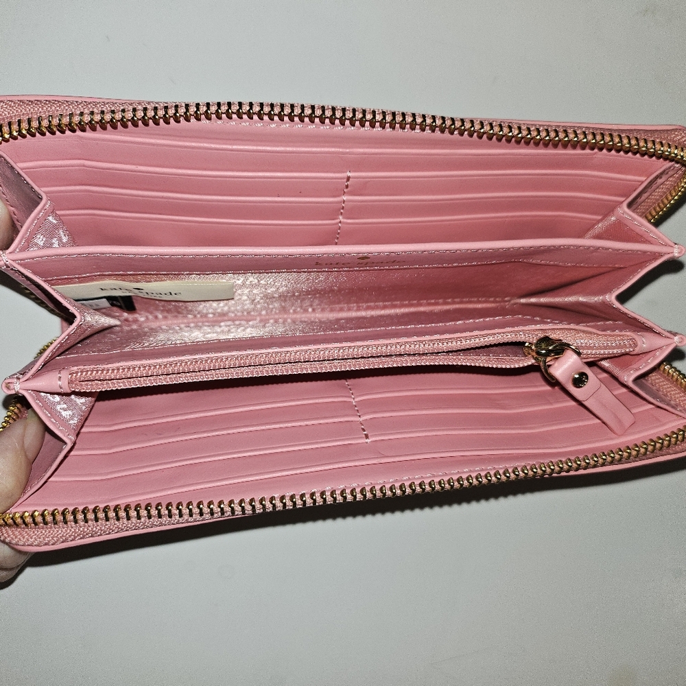 Kate Spade pink hedgehog zippy wallet EUC - Picture 10 of 15
